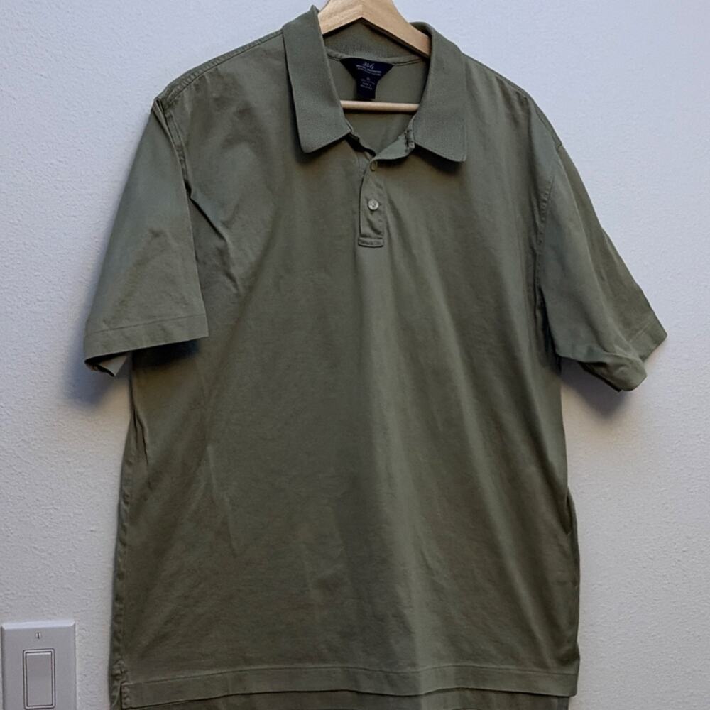 Brooks Brothers 346 XL Olive Mercerized Cotton Short Sleeve Polo Shirt